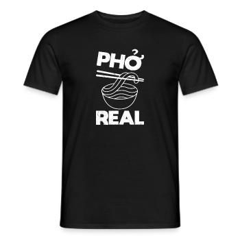 Pho Soup Funny - Men's T-Shirt - black - Front - AI Model Male 178 light (178cm)