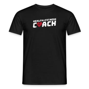Entraîneur personnel de coach de fitness santé - T-shirt homme - noir - Devant - AI Model Male 178 light (178cm)