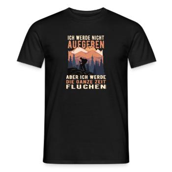 Ich Werde Nicht Aufgeben Aber Fluchen - Männer T-Shirt - Schwarz - Vorne - AI Model Male 178 light (178cm)