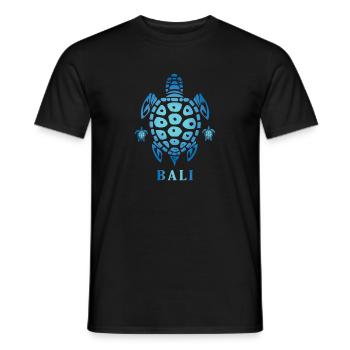 Bali Urlaub Schildkröte - Männer T-Shirt - Schwarz - Vorne - AI Model Male 178 light (178cm)