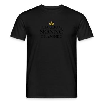 Il Migliore Nonno de Mondo - T-shirt homme - noir - Devant - AI Model Male 178 light (178cm)