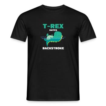 TRex Hates Backstrope Swim Athlete Swimming - T-shirt homme - noir - Devant - AI Model Male 178 light (178cm)