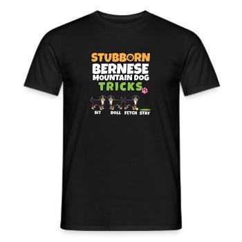 Têtu bouvier bernois Tricks I Bernese - T-shirt homme - noir - Devant - AI Model Male 178 light (178cm)