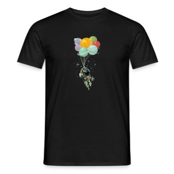 Astronaut - Männer T-Shirt - Schwarz - Vorne - AI Model Male 178 light (178cm)