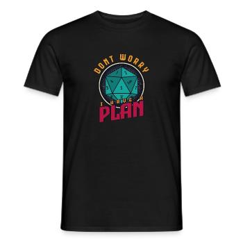 Rollenspiel W20 Würfel - Männer T-Shirt - Schwarz - Vorne - AI Model Male 178 light (178cm)