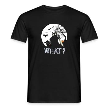 what halloween Cat - Männer T-Shirt - Schwarz - Vorne - AI Model Male 178 light (178cm)