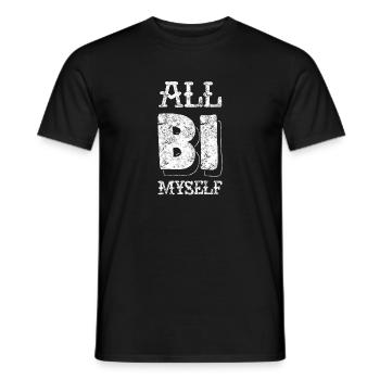 Bisexual LGBT Apparel - Men's T-Shirt - black - Front - AI Model Male 178 light (178cm)