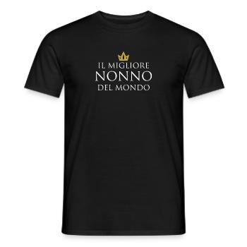 Il Migliore Nonno de Mondo - T-shirt homme - noir - Devant - AI Model Male 178 light (178cm)
