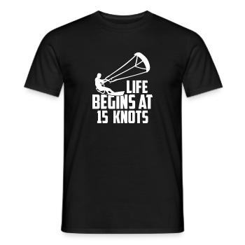 Kite Kiteboarding Kitesurfer Geschenk - Männer T-Shirt - Schwarz - Vorne - AI Model Male 178 light (178cm)