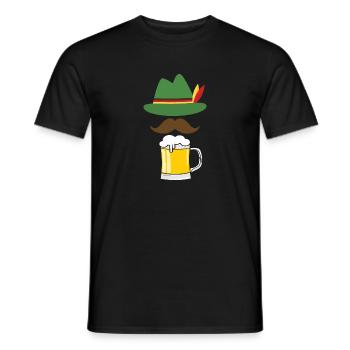 Germany Flag Apparel - Men's T-Shirt - black - Front - AI Model Male 178 light (178cm)