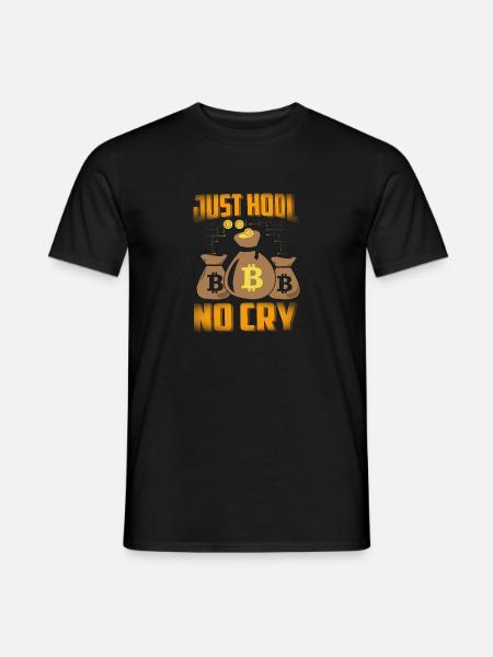 Juste Hodl No Cry Bitcoin - T-shirt homme - noir
