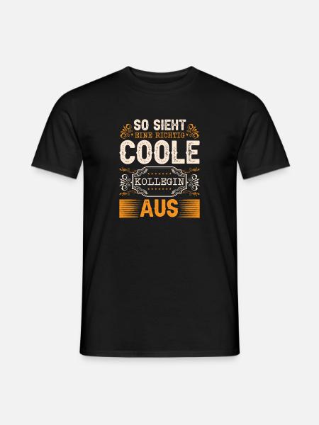 Arbeit Kollegin - Männer T-Shirt - Schwarz