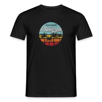 Mallorca Spanien - Männer T-Shirt - Schwarz - Vorne - AI Model Male 178 light (178cm)