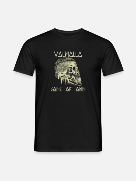 Söhne von Odin Walhalla Wikinger - Männer T-Shirt - Schwarz