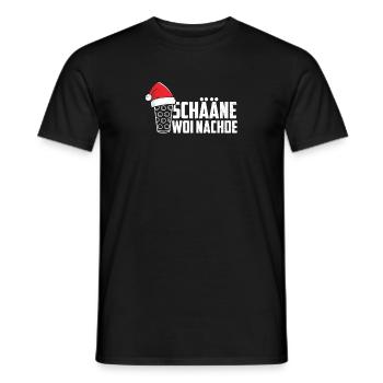 Pfälzer Weihnachten Pälzer Dialekt Mundart Schorle - Männer T-Shirt - Schwarz - Vorne - AI Model Male 178 light (178cm)