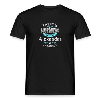 Alexander - Männer T-Shirt - Schwarz - Vorne - AI Model Male 178 light (178cm)