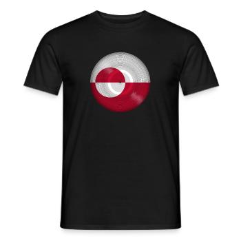 Enregistrement de musique du Groenland - T-shirt homme - noir - Devant - AI Model Male 178 light (178cm)