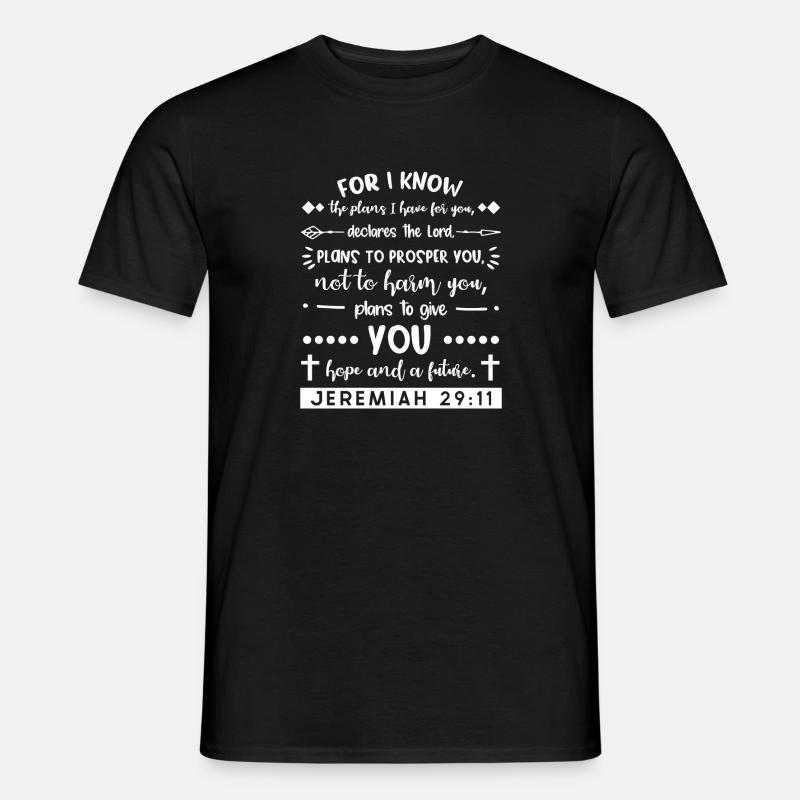 Christliche Geschenk Hoffnung - Männer T-Shirt - Schwarz