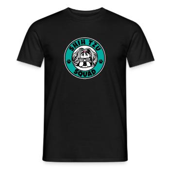 Shih Tzu Squad I Amoureux des chiens I Shih Tzu - T-shirt homme - noir - Devant - AI Model Male 178 light (178cm)
