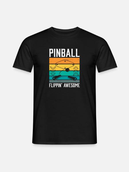 Tabletop Game Flipper I Pinball Flippin' Awesome - Männer T-Shirt - Schwarz