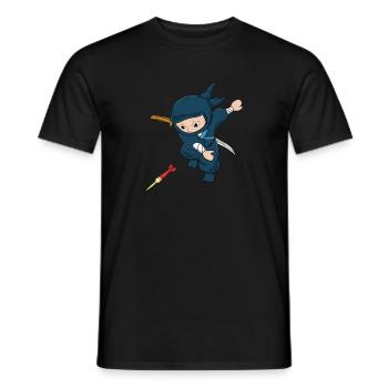 Dart Ninja Dart Tournament Drôle Dart Player Fléchettes - T-shirt homme - noir - Devant - AI Model Male 178 light (178cm)
