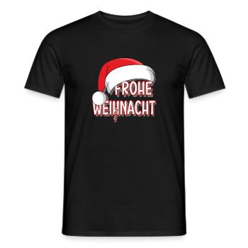 Frohe Weihnacht - Männer T-Shirt - Schwarz - Vorne - AI Model Male 178 light (178cm)