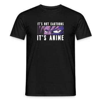 Es ist nicht Cartoons Es ist Anime Anime Lover Anime Boy - Männer T-Shirt - Schwarz - Vorne - AI Model Male 178 light (178cm)