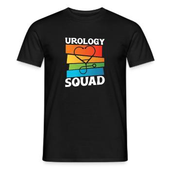 Urology Troupe - Men's T-Shirt - black - Front - AI Model Male 178 light (178cm)