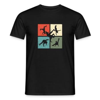 Breakdance BBoy BGirl Streetdance Breakdance - T-shirt homme - noir - Devant - AI Model Male 178 light (178cm)