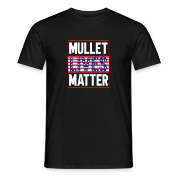 Retro Redneck Hairstyle I Mullet Hair I Mullet - Männer T-Shirt - Schwarz - Vorne - AI Model Male 178 light (178cm)