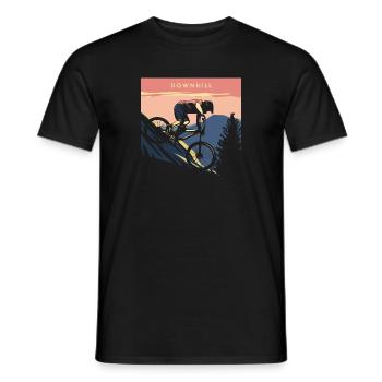 VTT VTT VTT Descente - T-shirt homme - noir - Devant - AI Model Male 178 light (178cm)