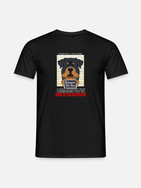 Rottweiler Personal Stalker Ill Suivez-vous - T-shirt homme - noir
