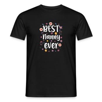 Best Nanny Ever - Men's T-Shirt - black - Front - AI Model Male 178 light (178cm)