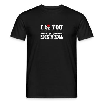 Je t’aime mais j’ai choisi mon wakeboard Lustiger - T-shirt homme - noir - Devant - AI Model Male 178 light (178cm)