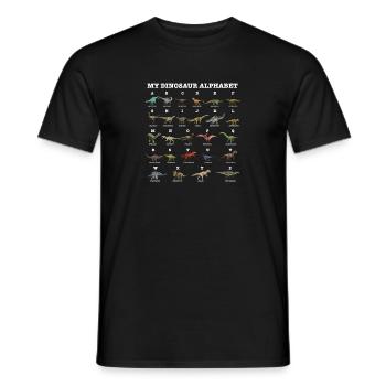 Paleontology I Dinosaurs Lover I My Dinosaur - Men's T-Shirt - black - Front - AI Model Male 178 light (178cm)