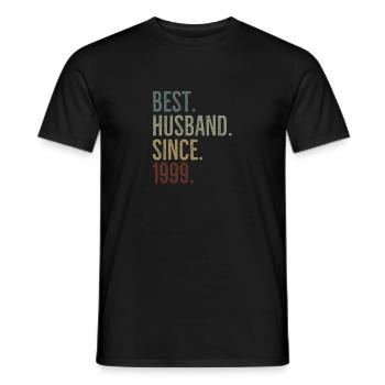 Meilleur mari depuis 1999 - T-shirt homme - noir - Devant - AI Model Male 178 light (178cm)