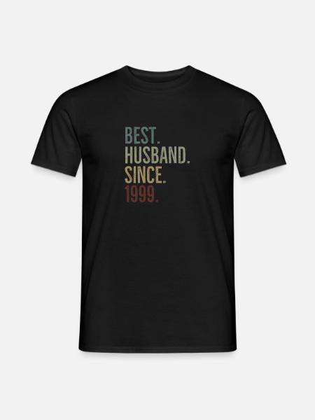 Best Husband Since 1999 - Men's T-Shirt - black
