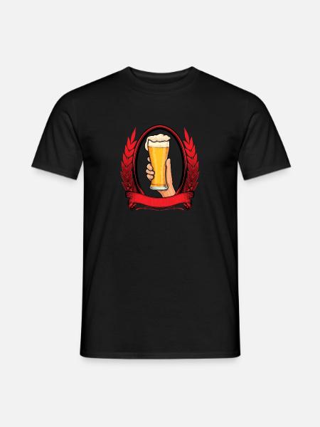 Beer Drinking - Men's T-Shirt - black