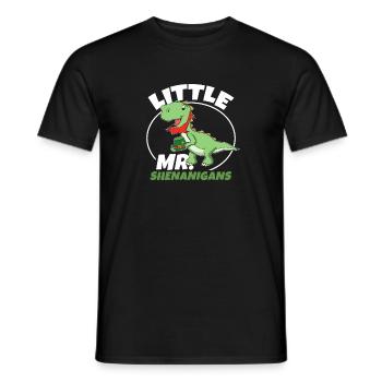 Petit Mr Shenanigans Passionné Dino Boy St Patri - T-shirt homme - noir - Devant - AI Model Male 178 light (178cm)