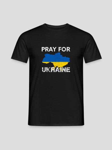 Pray for Ukraine Beten für den Frieden im Osten - Männer T-Shirt -  - Vorne