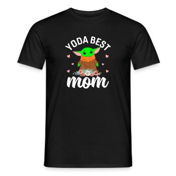 meilleure maman. idée cadeau fête des mères et fête des mères - T-shirt homme - noir - Devant - AI Model Male 178 light (178cm)