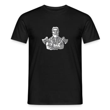 Concours de hache Lancer de hache lancer de hache hache lancer hache - T-shirt homme - noir - Devant - AI Model Male 178 light (178cm)