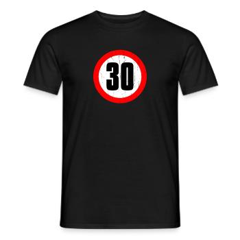 30 30 thirty - Männer T-Shirt - Schwarz - Vorne - AI Model Male 178 light (178cm)