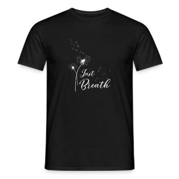 Respirez simplement - T-shirt homme - noir - Devant - AI Model Male 178 light (178cm)