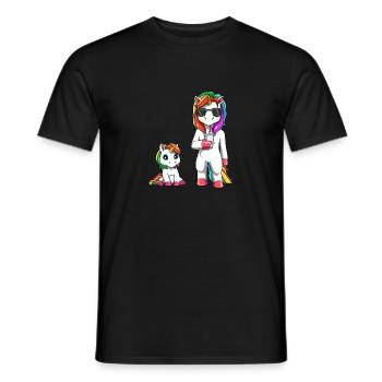 Mamacorn - Coole Mutter Baby Junge Baby Mädchen - Männer T-Shirt - Schwarz - Vorne - AI Model Male 178 light (178cm)