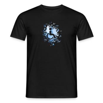 Handicap Icon Color Splash - Männer T-Shirt - Schwarz - Vorne - AI Model Male 178 light (178cm)
