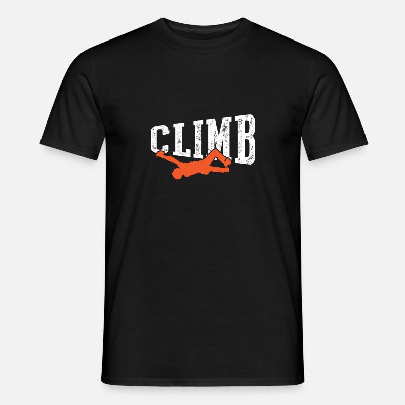 Klettern - Männer T-Shirt - Schwarz