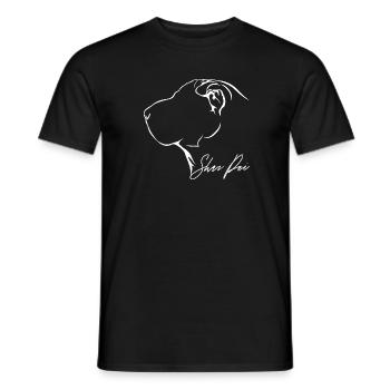 SHAR PEI Profil Chiens Chien Wilsigns - T-shirt homme - noir - Devant - AI Model Male 178 light (178cm)