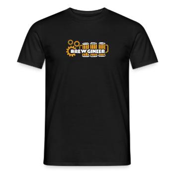 Brewgineer Shirt Brew Engineer Craft Beer Lover Gi - Men's T-Shirt - black - Front - AI Model Male 178 light (178cm)