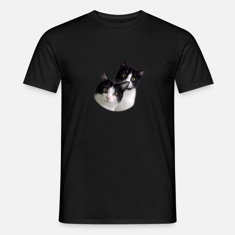 Team Cat - Männer T-Shirt - Schwarz